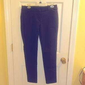 Loft skinny leg blue dress pants size 4
